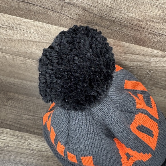 Philadelphia Flyers Mitchell & Ness Beanie Winter Hat Black Gray Orange - Picture 5 of 9